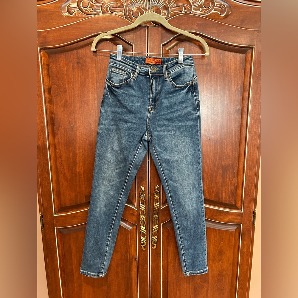 Wax Jean Classic Blue Denim Skinny Jeans